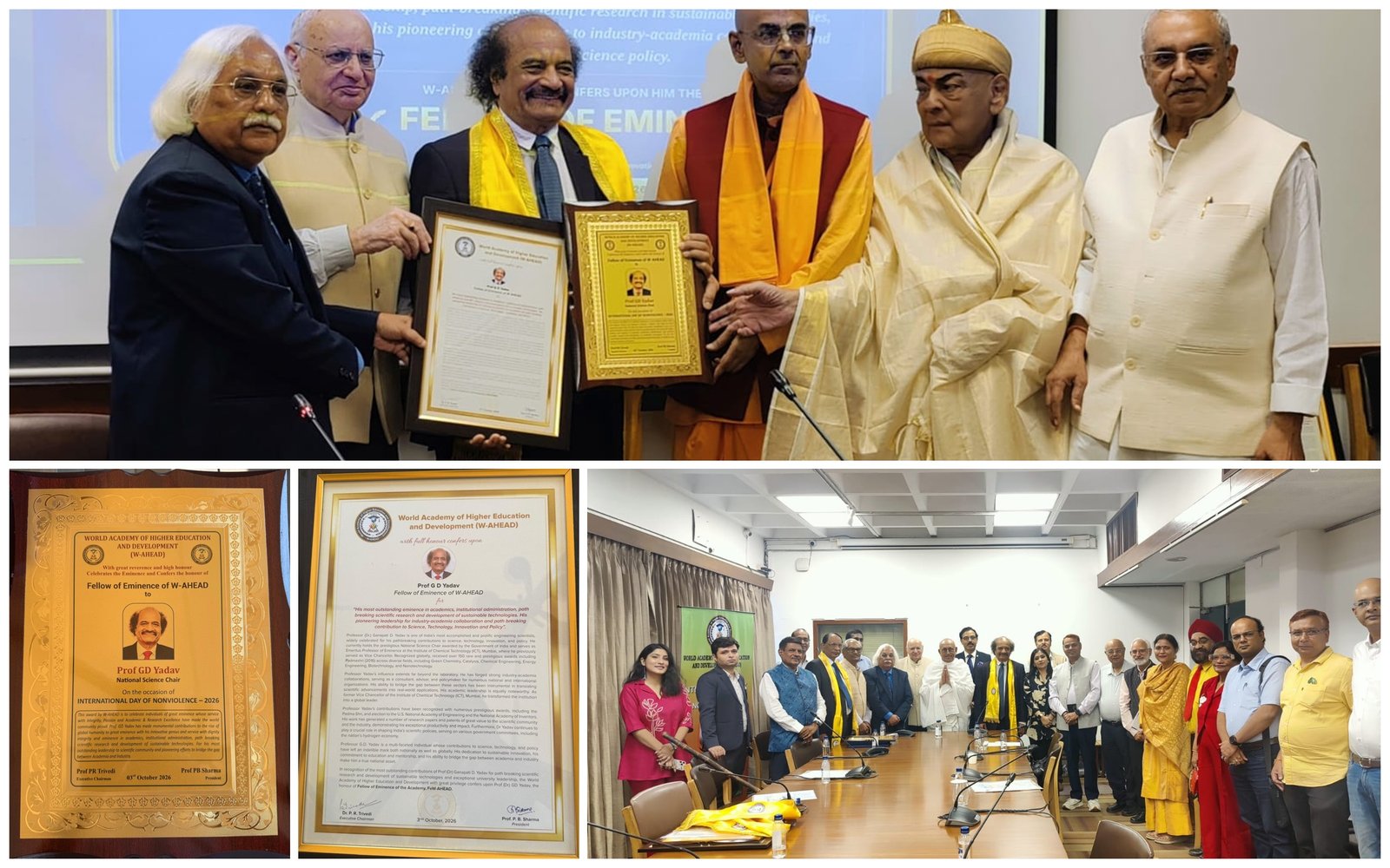 Fellow of Eminence of W AHEAD Collage
